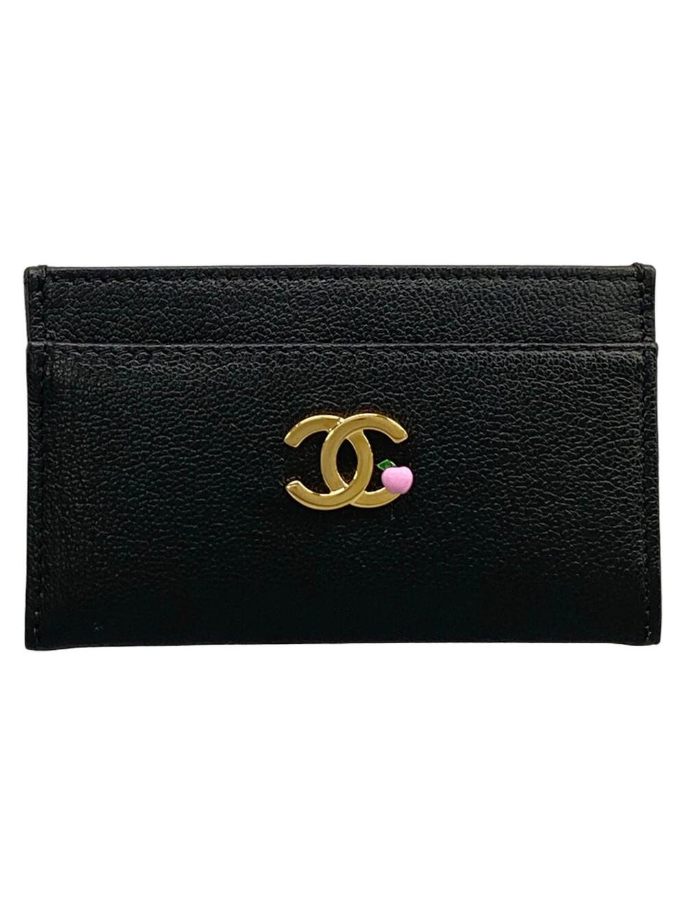 Chanel Black Grained Goatskin Card Case #341846C90B